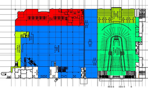 Map of Cruise Terminal 18 first floor layout