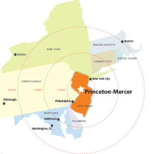 Princeton regional map