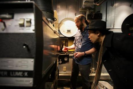 Film projector at the George Eastman Musuem in Rochester, NY