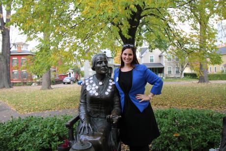 Woman pays tribute to Susan B. Anthony
