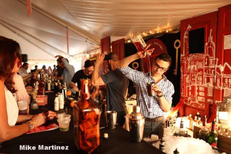 mixologist dazzle guests with speciality drinks at the Rochester Cocktail Revival