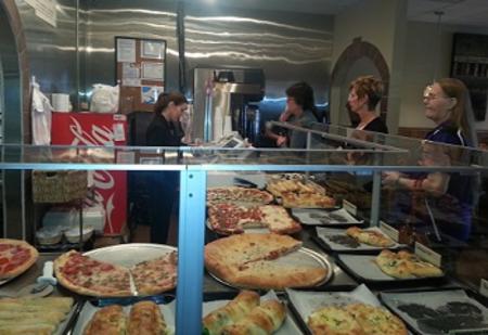 With lunch options like this that are ready to serve, Sal's lunch counter should become quite popular. Sal's Famous Pizzeria, Brownsburg, Indiana