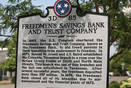 Freedmen's Savings Bank & Trust Co. Historical Marker