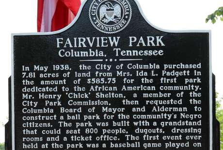 Fairview Park Historical Marker