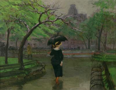 John Sloan Spring Rain