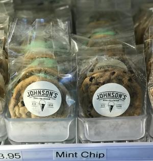 Mint Chip Ice Cream Cookie Sandwich