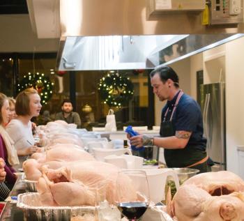 MESA chef teaching turkey class