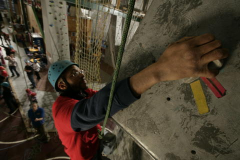 indoor wall climbing with Rock Ventures in Rochester, NY