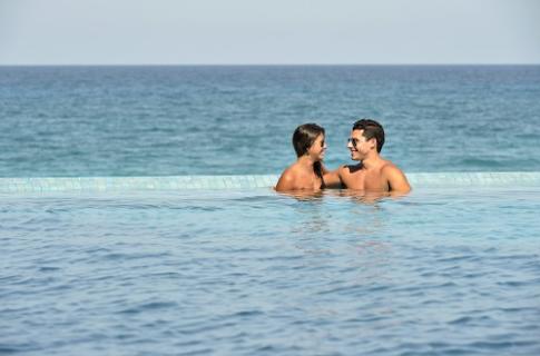 Couple in pool