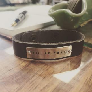 Leather cuffs at Seize the Night Designs