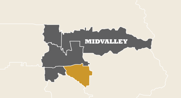 Midvalley Cottonwood Heights neighborhood map