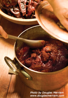 Pot of carne adovada