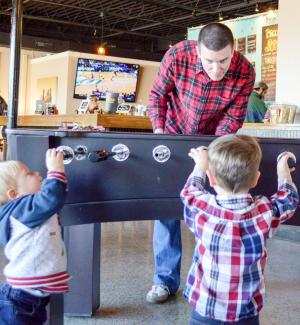 Sour Barn game area Foosball table