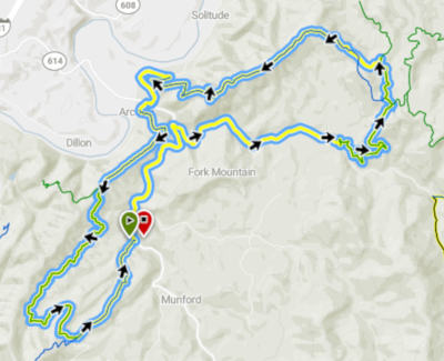 Arcadia Mountain Biking Trail Map