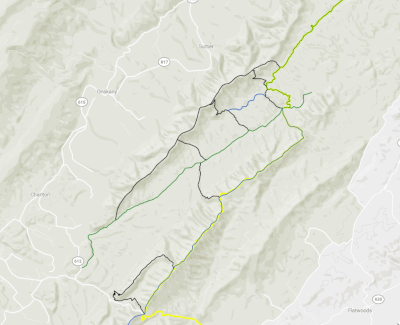 Price & Patterson Mountain Trail Map