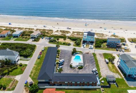 The Beach House at Oak Island aerial