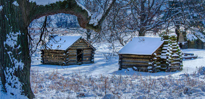Valley Forge Park Winter Huts