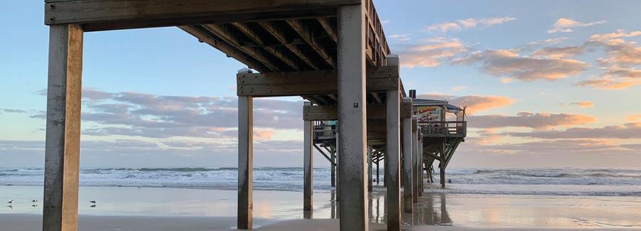 Crabby Joe's Deck & Grill is a great place to dine and fish from the pier