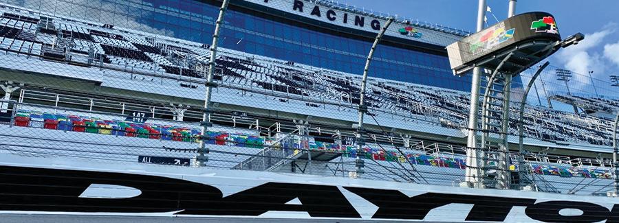 Daytona International Speedway offers year round track tours for up close looks at the World Center of Racing