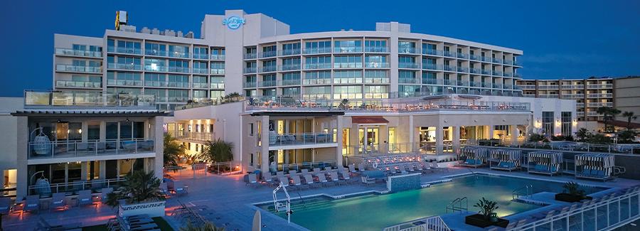 Located on the beachfront, Hard Rock Hotel Daytona Beach is a popular place to go for live music