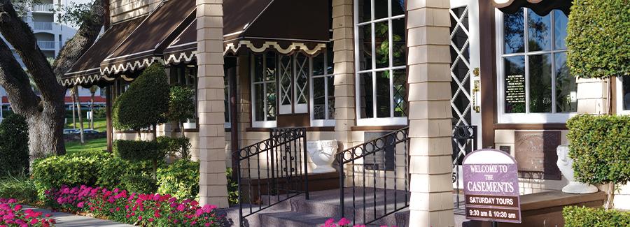 The Casements, a former winter residence of John D. Rockefeller, is a popular historic site to tour