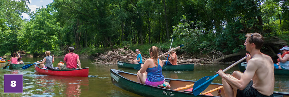20 for 20 #8 Brandywine River People In Canoes 