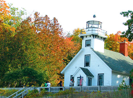 Mission Point Lighthouse Fall