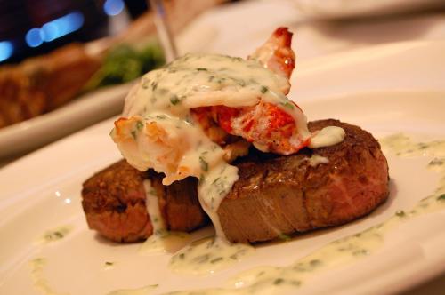 Capital Grille Tenderloin with Lobster Tails