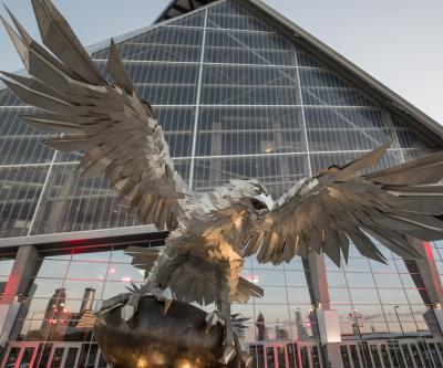 Falcons Statue