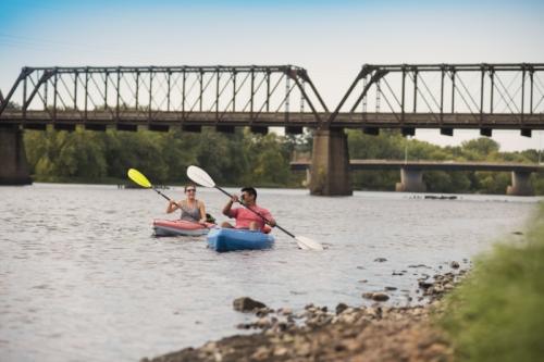 Kayaking on the Chippewa River in Eau Claire