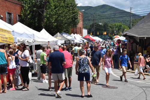 The Sourwood Festival is a street fair and the largest celebration annually in Black Mountain, NC
