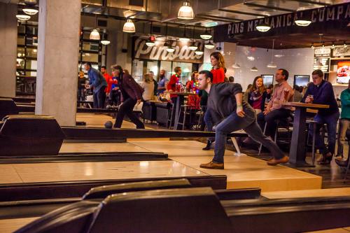 Duck pin bowling at Pins Mechanical Company