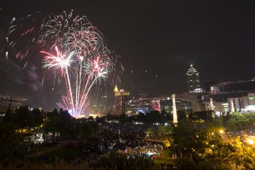 Centennial Olympic Park Fireworks