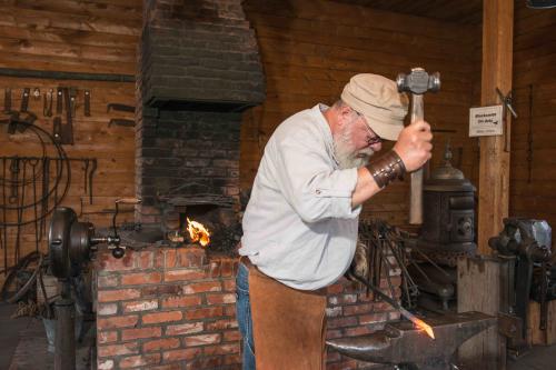 Blacksmith at the Chittenango Landing Canal Boat Museum