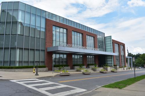 Exterior shot of Saratoga Springs City Center