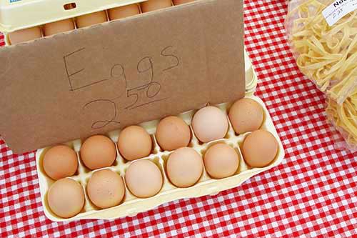 农贸市场的鸡蛋