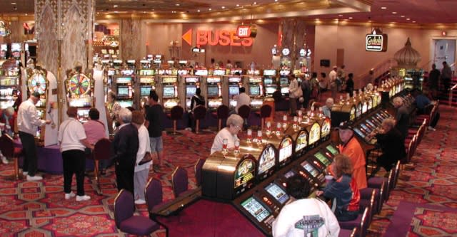 Interior of an Atlantic City casino