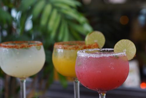 Margaritas of different flavors from Cha Cha's Latin Kitchen in Irvine.