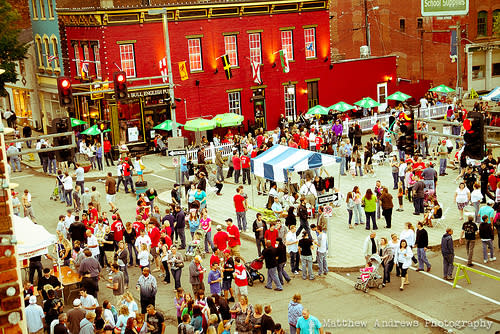 Mainstrasse Village crowd