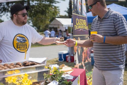 Serving Burgers at Wilmington's Burger Battle
