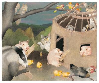 A painting from artist Etienne Delessert (b. 1941)