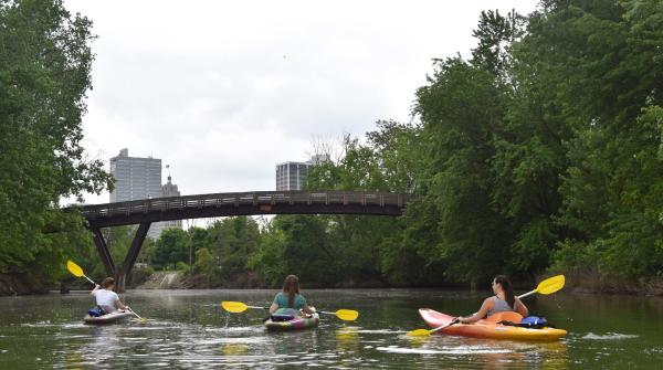 Kayaking on the River - 2016