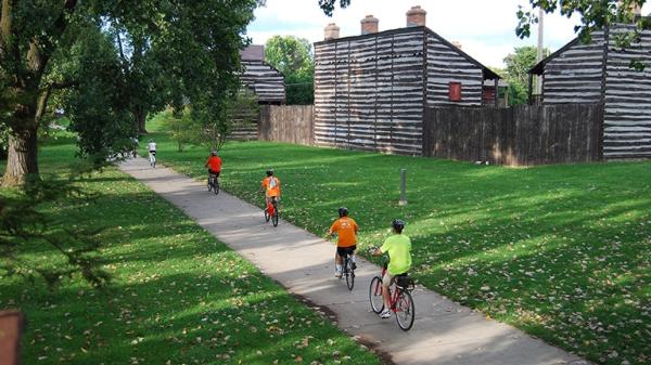 Biking the Trails by the Old Fort