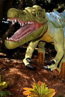 Dinosaur exhibit at North Carolina Aquarium at Fort Fisher