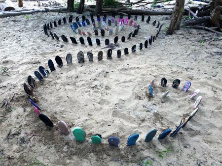 Al Gorman flip flop spiral art