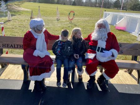 You might just meet some celebrities at Penguin Park. Santa Claus, Penguin Park, Washington Township park, open skate