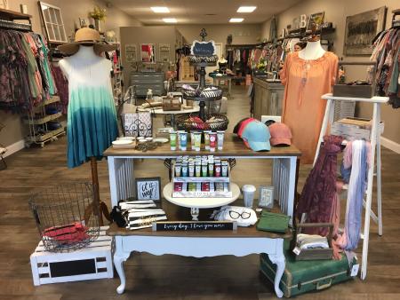 Sweet M's Boutique clothing display