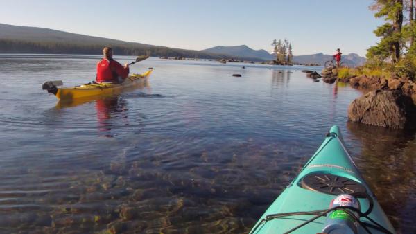 Waldo Lake Kayaking by Michael Sherman