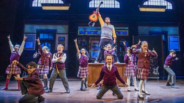 Performers in "School of Rock" Musical