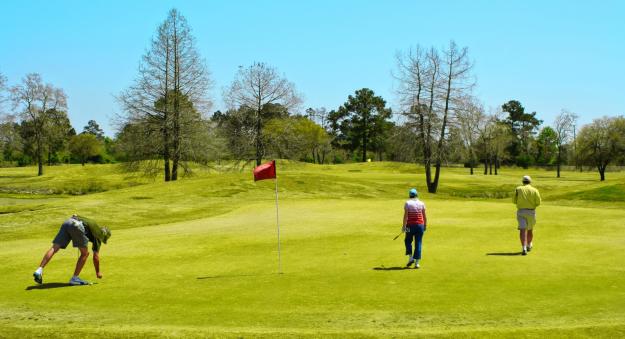 Golfing Red Flag